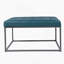 Repose-pieds rembourré Ciarin - Bleu-2027281567