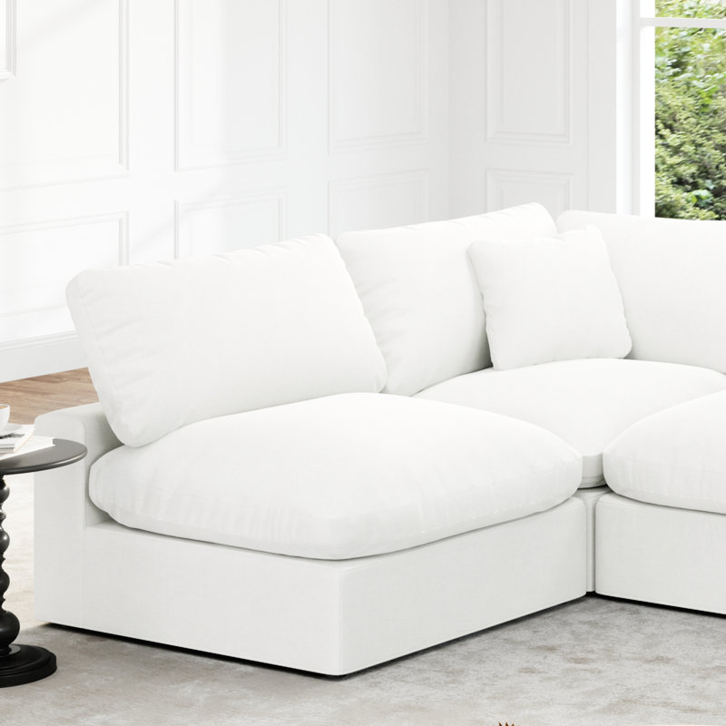 Canapé modulaire rembourré en nuage, canapé confortable et moderne, rembourré de duvet, sièges profonds convertibles pour salon, salon, chambre à coucher