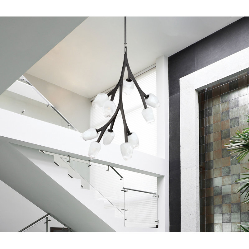 Dreanda 10 - Light Dimmable Novelty Chandelier, Black