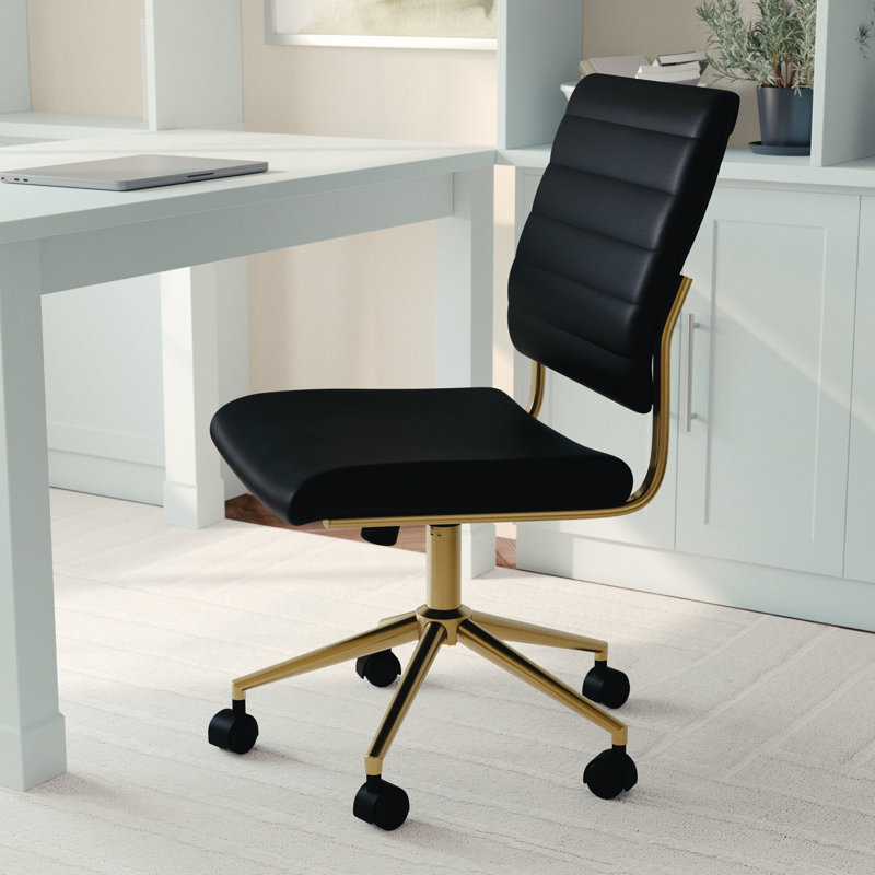 Chaise de bureau Martha Stewart Ivy, Noir