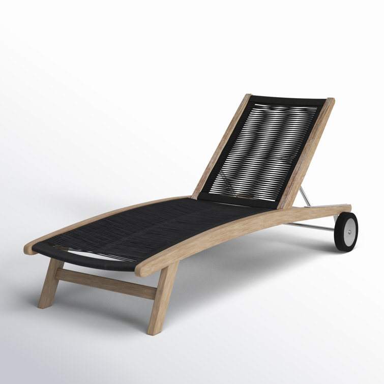 72'' Outdoor Eucalyptus Chaise Lounge