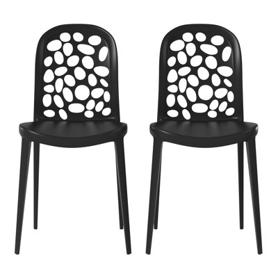 Outdoor Stacking Dining Side Chair (Set Of 2)