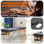 Lit réglable simple Auyeung avec matelas inclus
