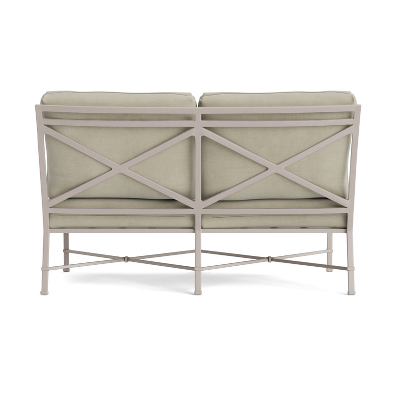 Venetian Outdoor 2 - Seat Loveseat, Dove, Fusion Neptune