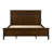 Mid-Century Modern Solid Wood Platform Bed with Cross-patterned Headboard-612561342-612561343