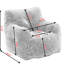 Fauteuil en tissu doux blanc - Convient aux besoins en matière de sacs à billes pour centre commercial intérieur