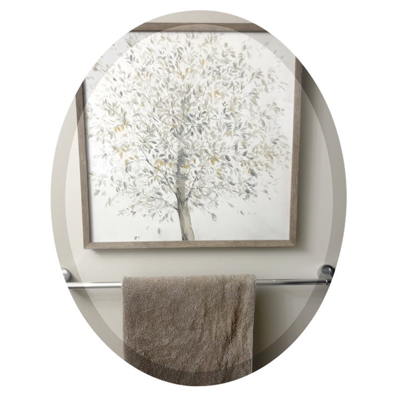 Flat Wall Mirror, 20" x 16" 