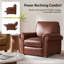Fauteuil inclinable en cuir véritable Wimberly Graham Motion-130621595