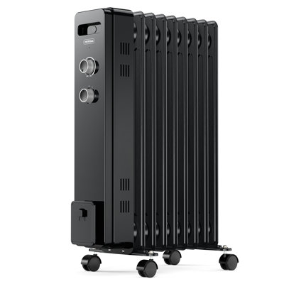 VonHaus 2000W Electric Radiator Space Heater with Adjustable Thermostat