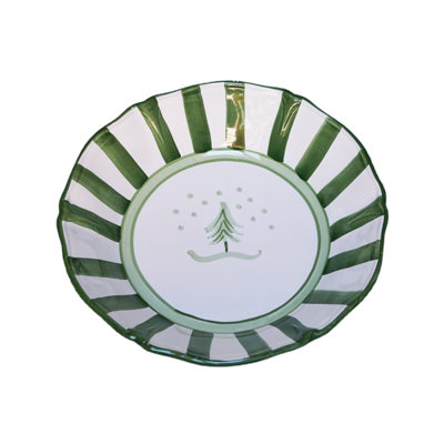 Allegro Serving Bowl, Green Tree