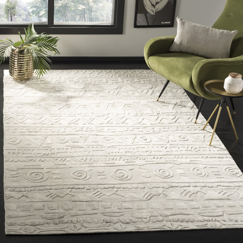 Tapis en laine de style sud-ouest Bourge, Rectangle 8 pi x 10 pi