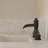 Deluge Waterfall Matte Black Widespread 3-Hole, 2-Handle Bathroom Sink Faucet With Drain Assembly
