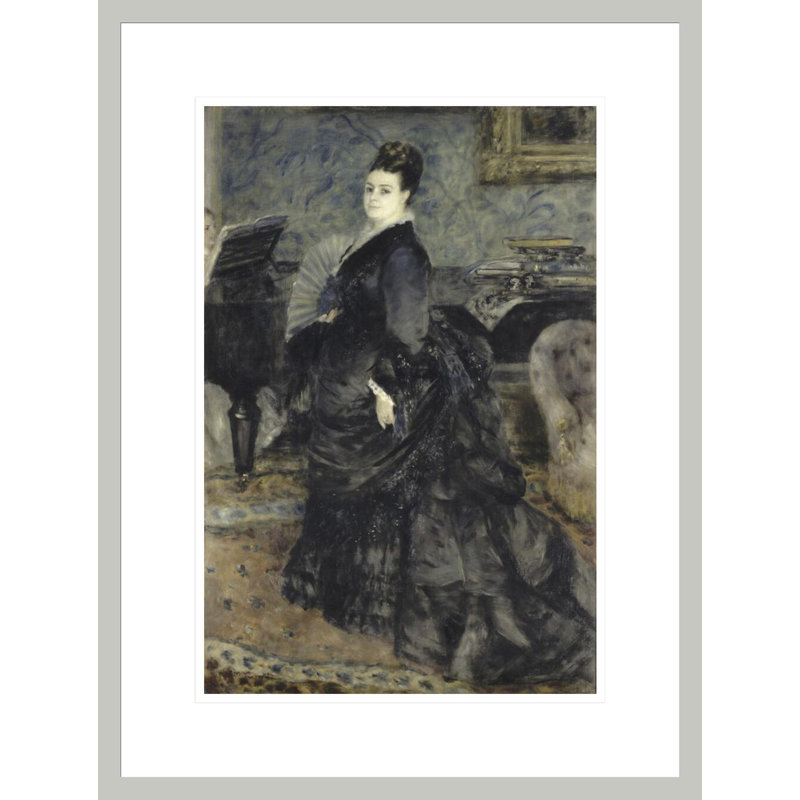 Portrait d'une femme appelée de Mme Georges Hartmann par Pierre-Auguste Renoir, impression giclée encadrée