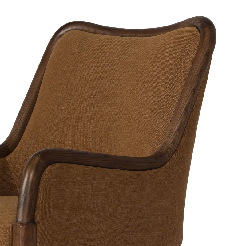 Hollen Upholstered Armchair, Broadway Gilt