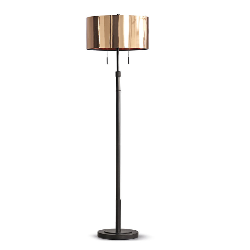 Lampe sur pied traditionnelle 67 po Maramastall, Bronze foncé, Cuivre