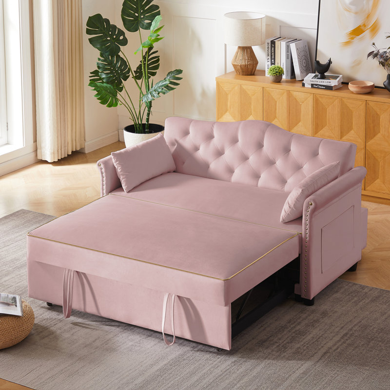 Sofa Bed Cloud Couch, Pink