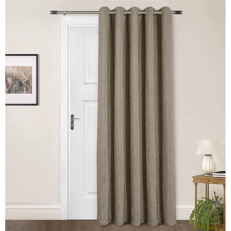 Room Darkening Single Curtain Panel, Brown