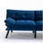 Navy Blue Convertible Folding Modern sofa Bed-1065516266
