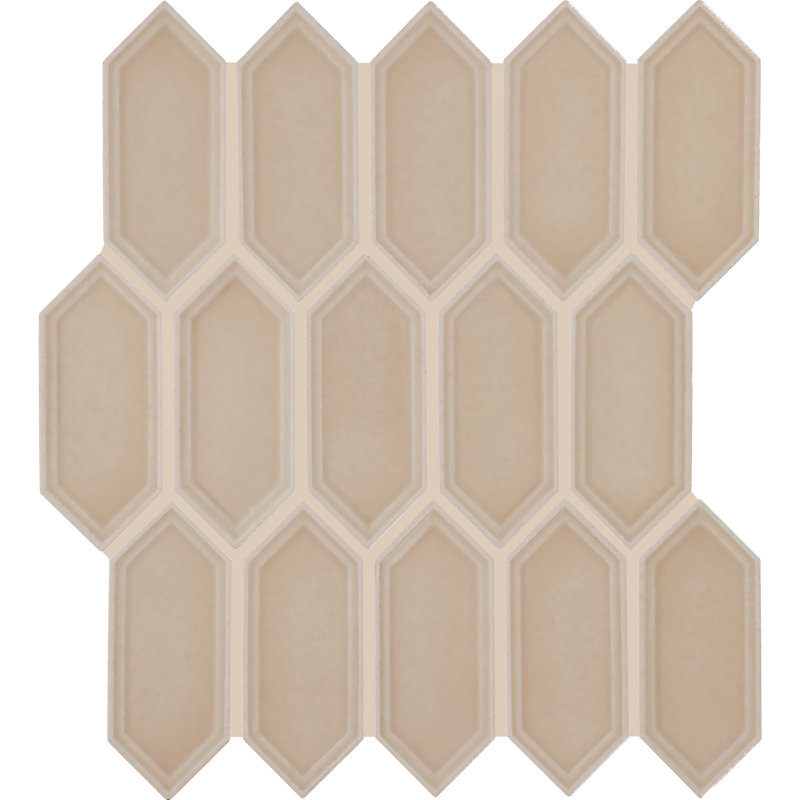 Carreau de mosaïque en céramique émaillée 2 x 5 Daltile Luminique (12 pièces par carton) (8,76 pieds carrés par carton), Dune