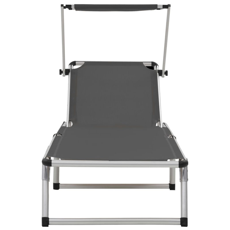 Dolores Reclining Deck Chair, Gray