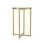 Leverette Glass Top Cross Legs End Table-35615125