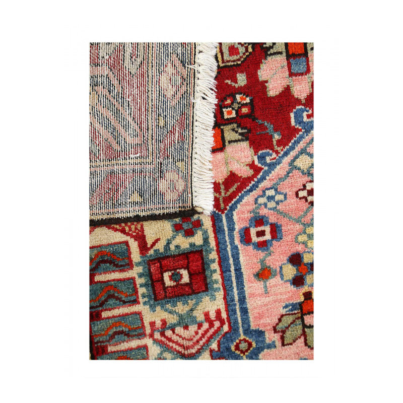 Persian antique bakhtiari rug 4'8"x7'3"