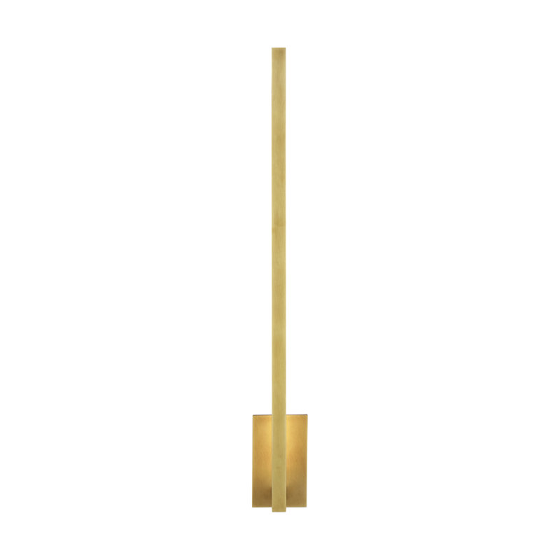 Stagger 1 - Light LED Armed Sconce, 25.1" H x 4.5" W x 4.2" D, Natural Brass