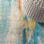Tapis bleu / crème / jaune Lasley-810361138