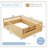 Full Size Floor Bed with High Rails, Solid Wood Montessori Bed with Lights & Storage Shelf for Baby,Kids Bed Frame for Girls, Boys, Floor Bed Frame Without Slats,Natural-1487999245-1490730462
