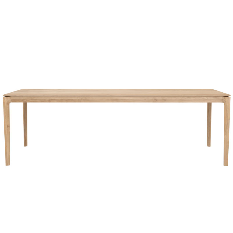 Bok Solid Wood Dining Table, 30"H x 94.5"L x 39.5"W, Natural Oak