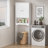 Bathroom Wall Cabinet With Door & Adjustable Shelves For Bathroom, Kitchen, Entryway, Laundry Room