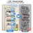 Beige 5-Tier Over the Door Hanging Organizer with Extra Large Pockets, Hanging Storage with Clear Windows for Nursery, Pantry, and Closet Single-2035500626-2026343033