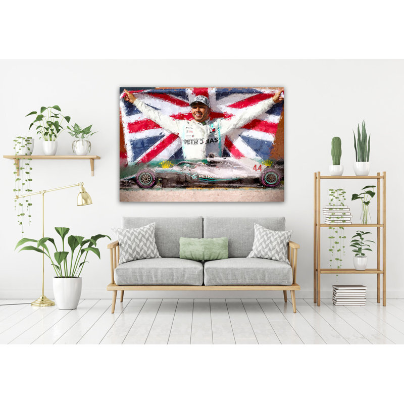 Lewis Hamilton 1 Formula One Racing Drivers Collection - Art Prints, 29.5cm H x 39.4cm W x 0.07cm D, Metal