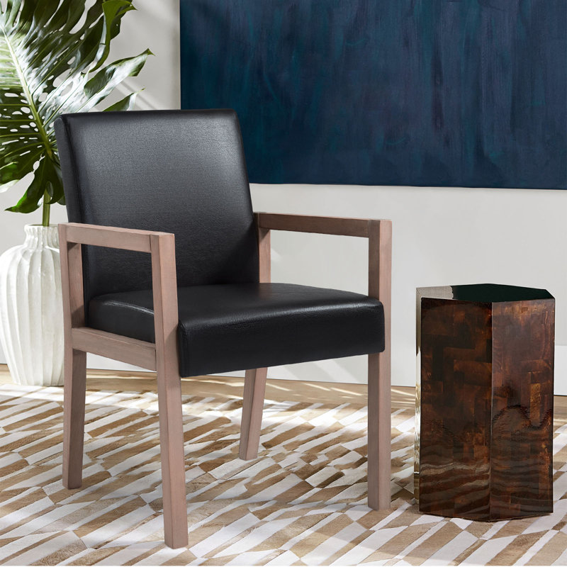 18.5'' H Fabric Upholstered Armchair, Brown, Honey, 2