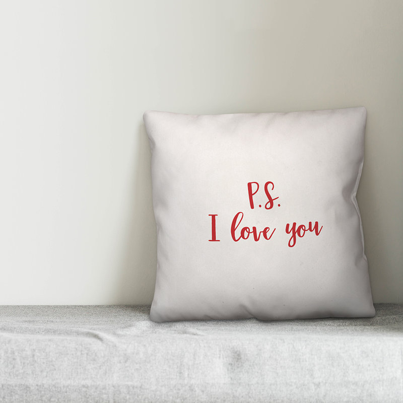 Throw Pillow, Throw Pillow, White/Red