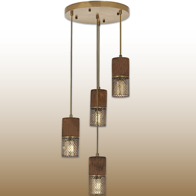 Luminaire suspendu grappe 4 lumières