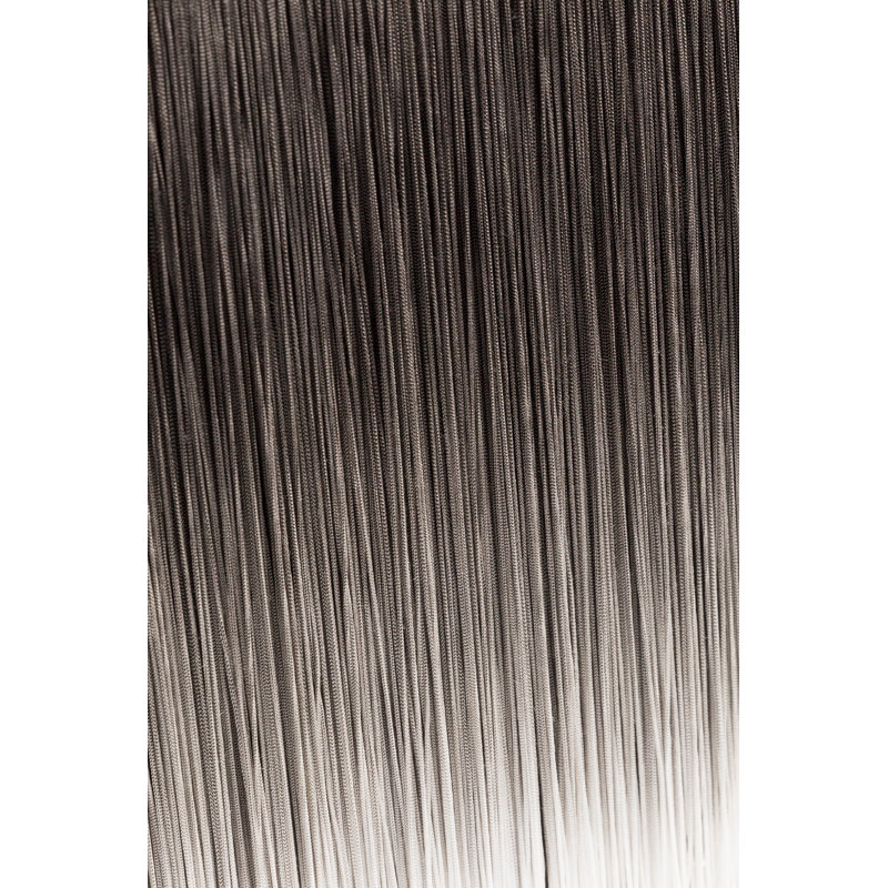 Amami Round Ottoman, Dark Gray Velvet