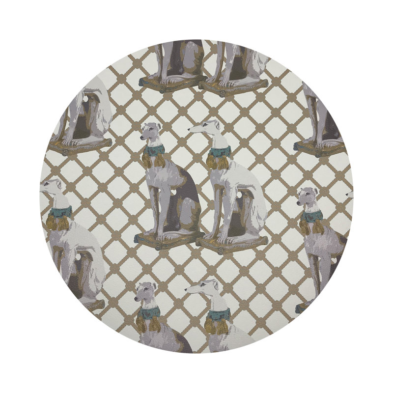 Regal Greyhound Marion Pebble 16" Vinyl Placemat, Luxe