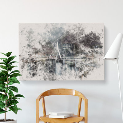 Rotterdam Skyline - Wrapped Canvas Print