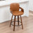 Youngstown Upholstered Swivel Counter Stool With Wood Frame-123200777