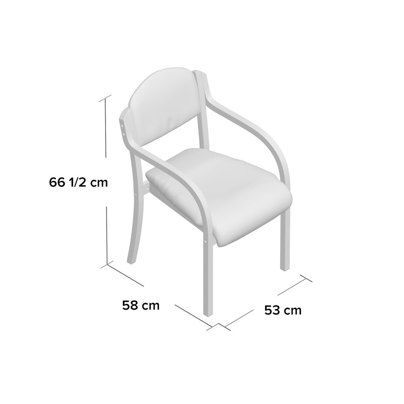 Villebois Bentwood Stacking Chair with Cushion, Wine