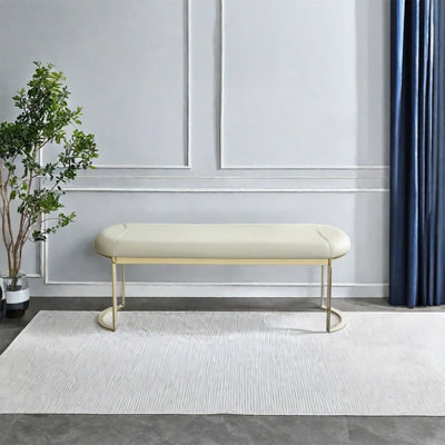 Simple banc vestiaire rembourré confortable