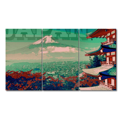 3 Piece Stretched On Wooden Frame Print on Canvas