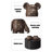 37.4" Brown Resin Decorative Objects