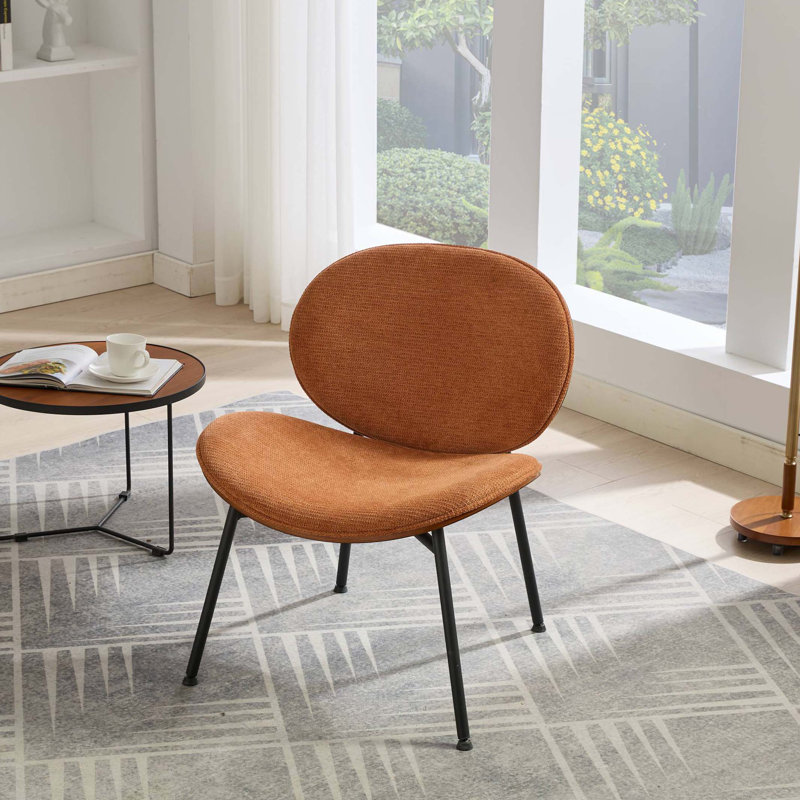 Chaise trépied Mid-Century Modern, Orange
