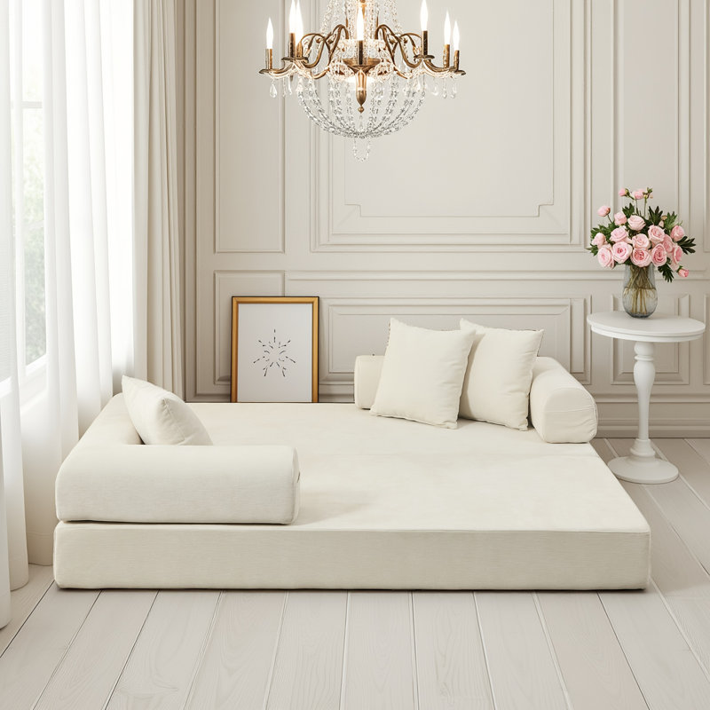 Canapé-lit pliable convertible Beige
