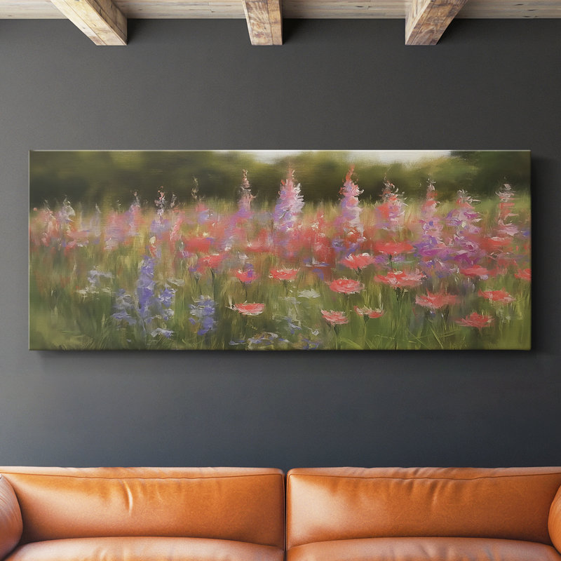 Botanical Series-CLII- Toile tendue avec châssis - Prêt à accrocher, H 12 po x l 30 po
