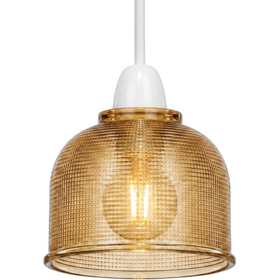 10 cm H Round Glass Lamp Shade