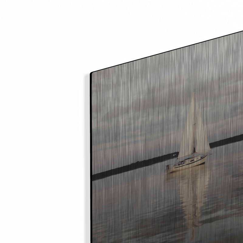  «Sail Away Sailboat» par Lori Deiter, art mural en métal, H 16 po x l 24 po