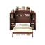 Lit escamotable, lit escamotable en bois avec 2 garde-robes et tablette de rangement, cadre de lit plateforme pliable multifonctionnel, aucun sommier tapissier requis-2098198859-2098198861